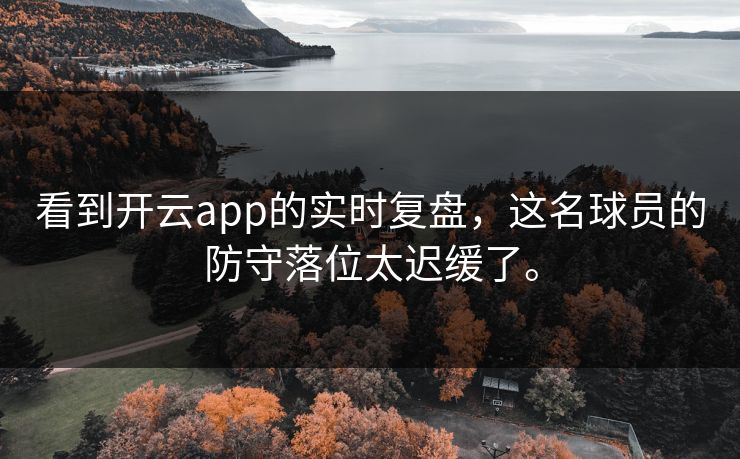 看到开云app的实时复盘，这名球员的防守落位太迟缓了。