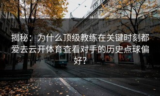 揭秘：为什么顶级教练在关键时刻都爱去云开体育查看对手的历史点球偏好？